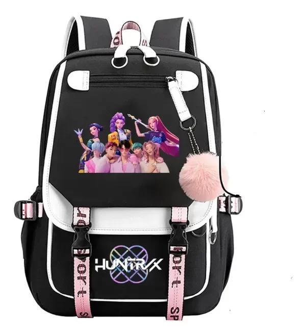 Producto - Mochila Guerreras Kpop 18 Pulgadas Calidad Premium Con Pompon Modelo 4