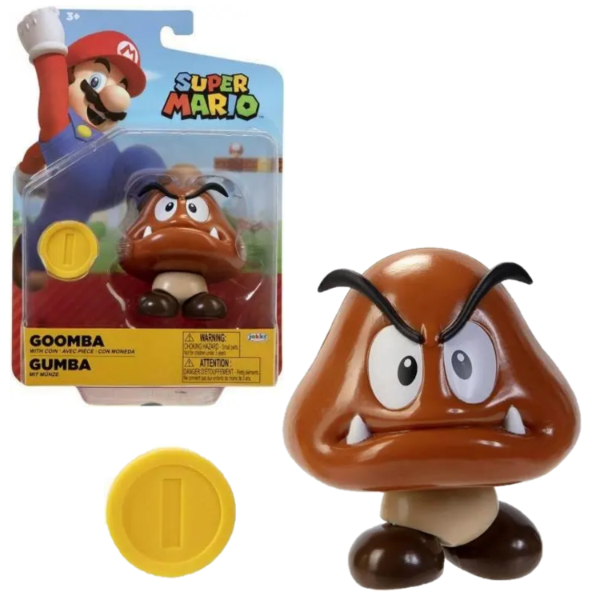 Producto - Super Mario World of Nintendo Mini Figura Con Accesorio Goomba
