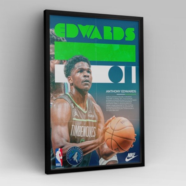 Producto - Cuadro Anthony Edwards Minnesota Timberwolves NBA