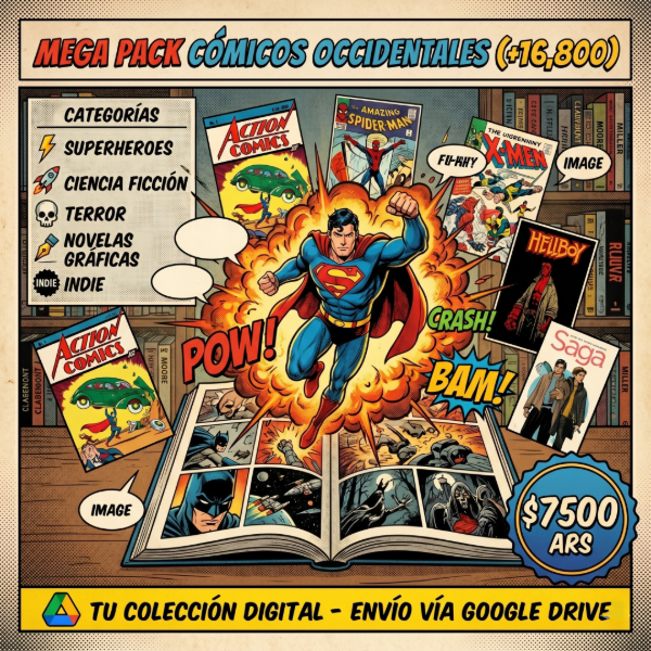 Producto - N57: Pack de 16.800+ Cómics en PDF y CBR (300GB+)