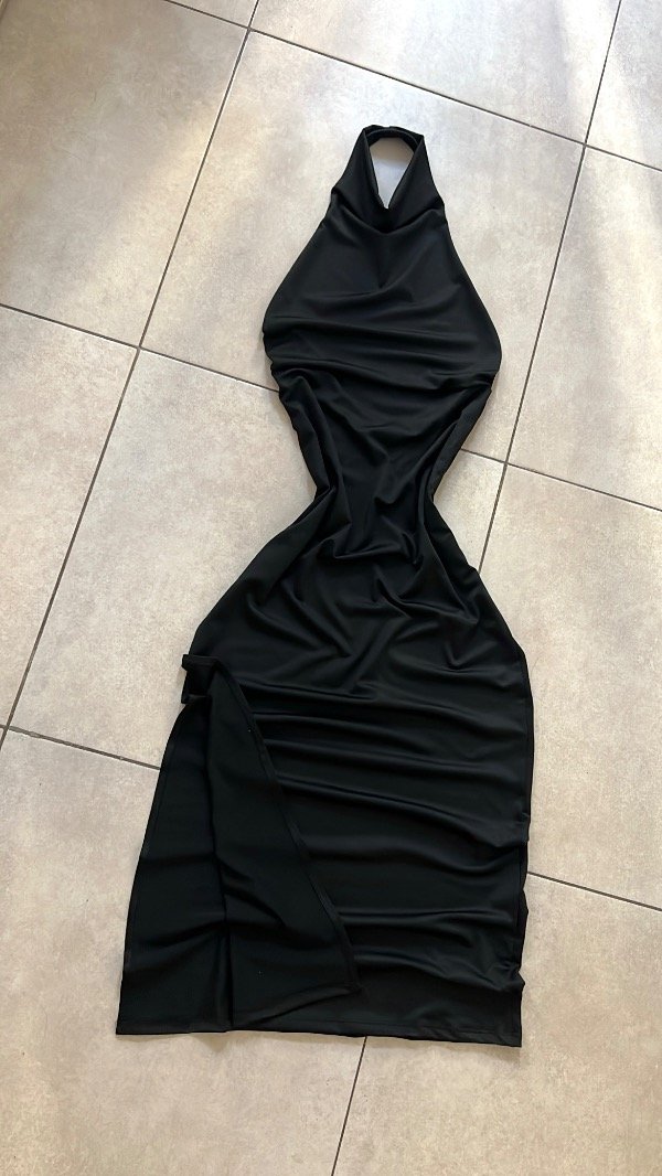 Producto - VESTIDO LARGO CUELLITO