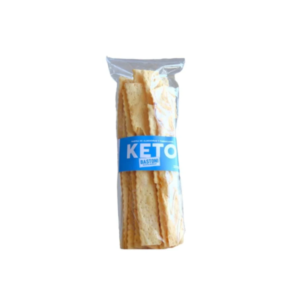 Producto - Galletas keto c/parmesano 100gr. Bastoni.