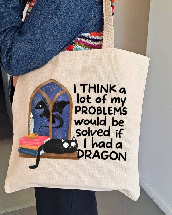 Producto - Tote bag "Necesito un dragón"