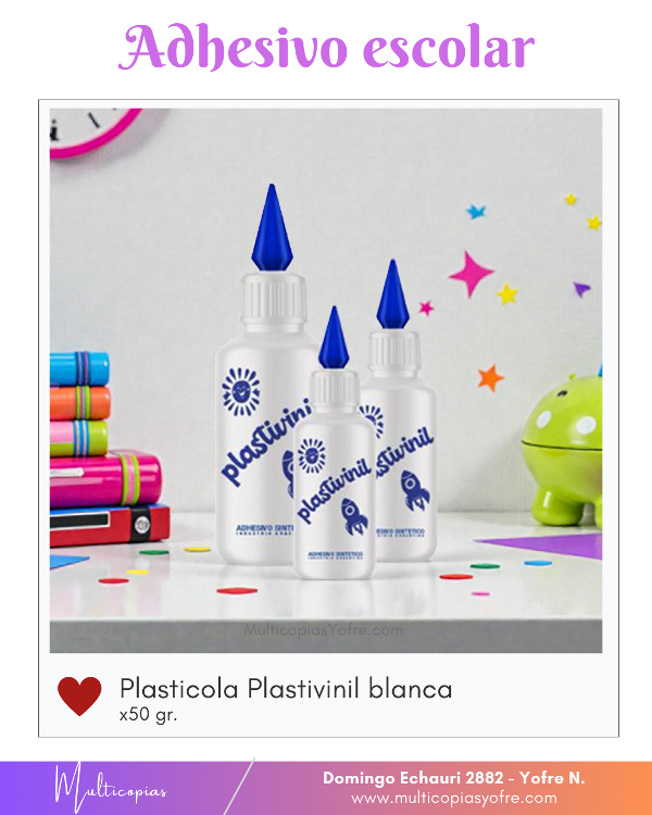Producto - Plasticolas. Adhesivos escolares!
