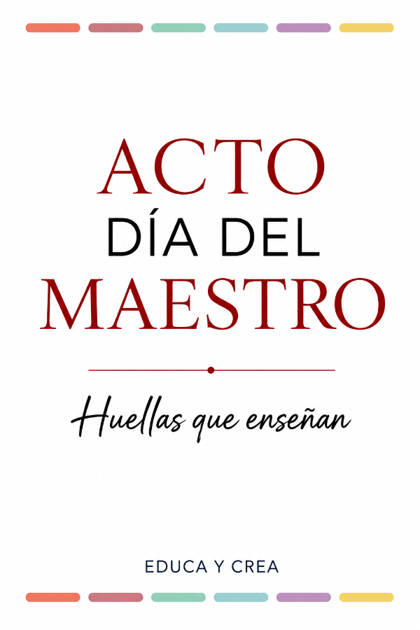 Producto - HUELLAS QUE ENSEÑAN - Kit completo para el acto del Día del Maestro