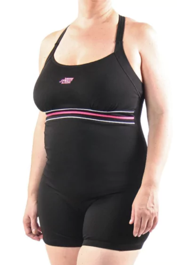 Producto - MALLA ENTERITO CON SHORT Y RECORTE - TALLES PLUS DEL M al XXL - 1