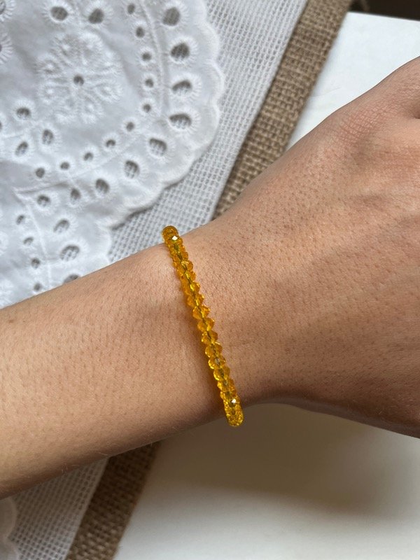 Producto - pulsera de cristales naranja