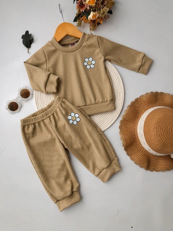 Producto - SET wafle - Margarita beige