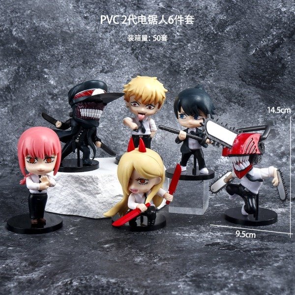 Producto - Set CHAINSAW MAN - 9-15cm (Por unidad)