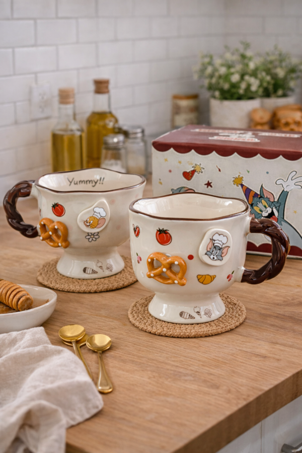 Producto - Tazas Tom y Jerry originales edición breackfast
