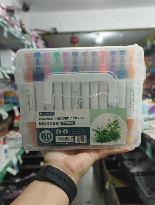 Producto - Marcador Acrílico Doble Art Walker 60pcs