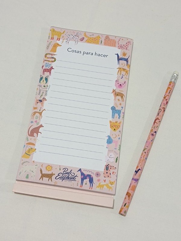 Producto - Block lista de cosas Huellitas