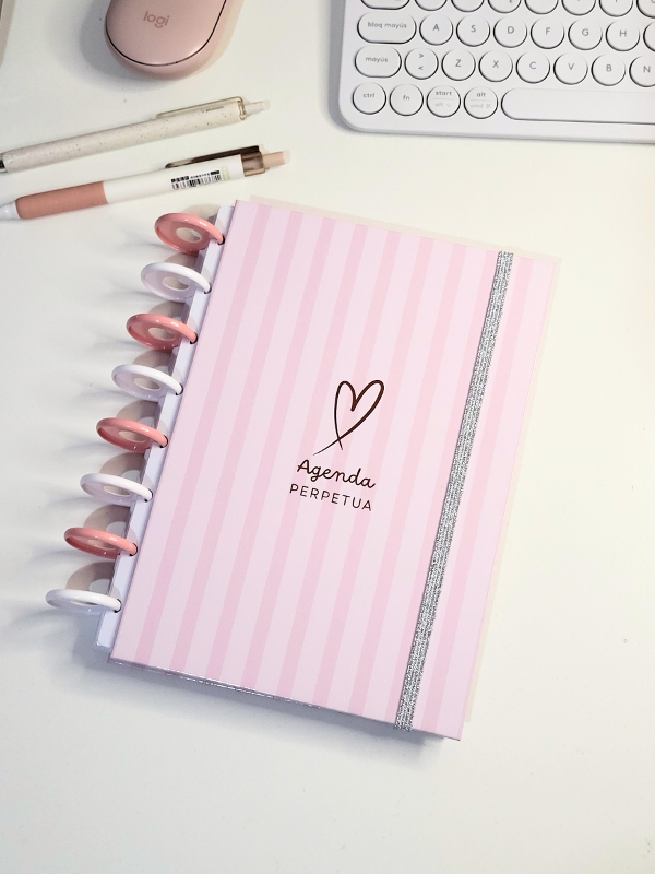 Producto - Agenda Perpetua Semanal ROSADA
