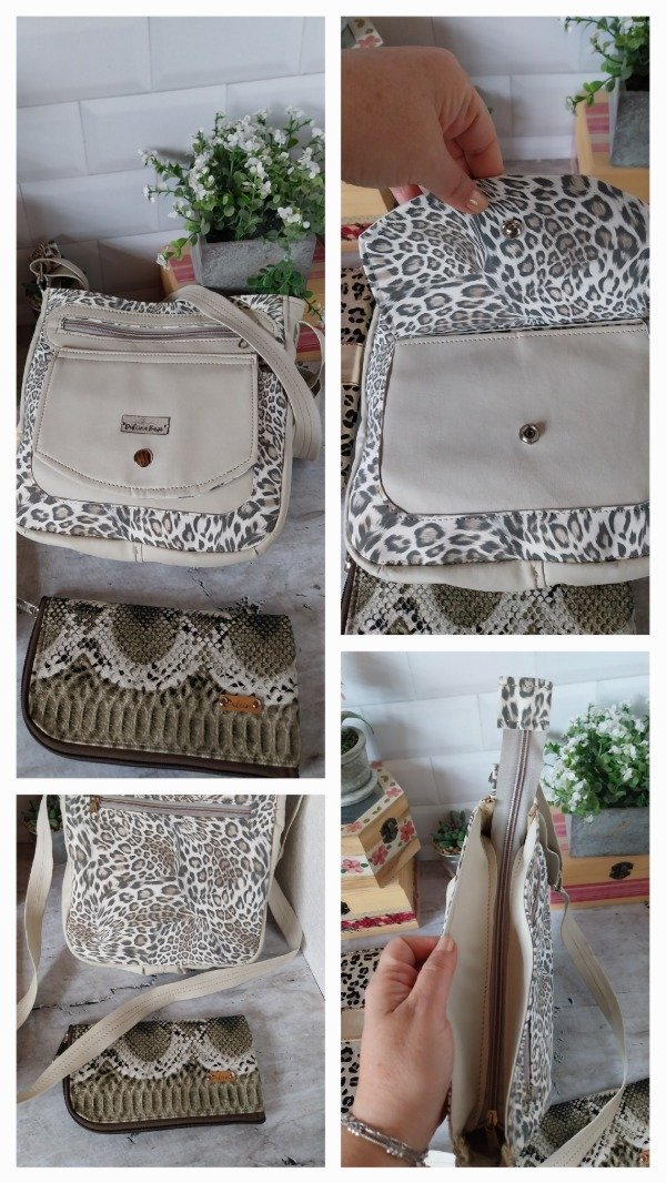 Producto - Bandolera ecocuero Nude+ print