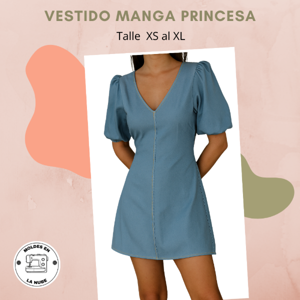 Producto - Vestido Corto Manga Princesa