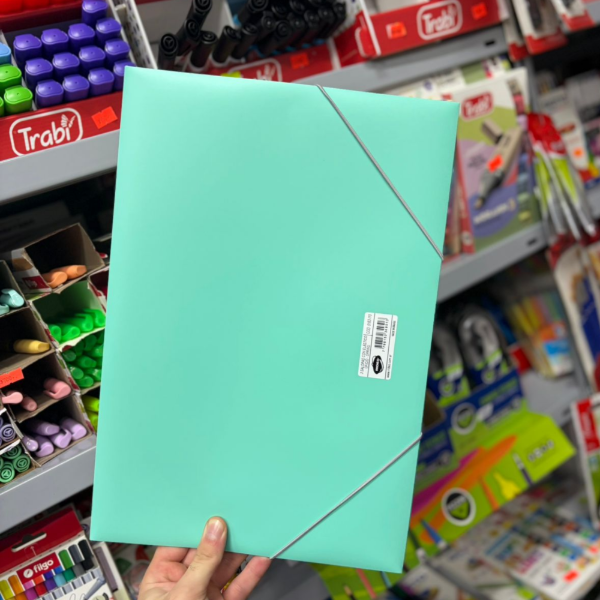 Producto - Carpeta 3 SOLAPAS CON ELASTICO A4 Colores pasteles - 4