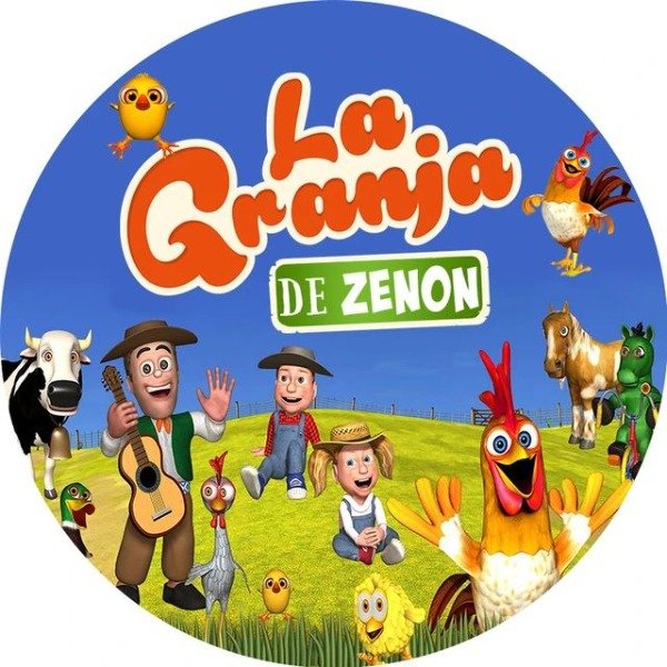 Producto - Lamina comestible redonda 20cm granja de zenon 1