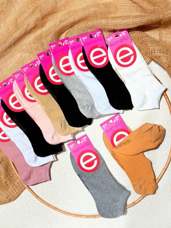 Producto - Art 101 Elemento Soquete Dama Lisas -Estampada -Deportivas