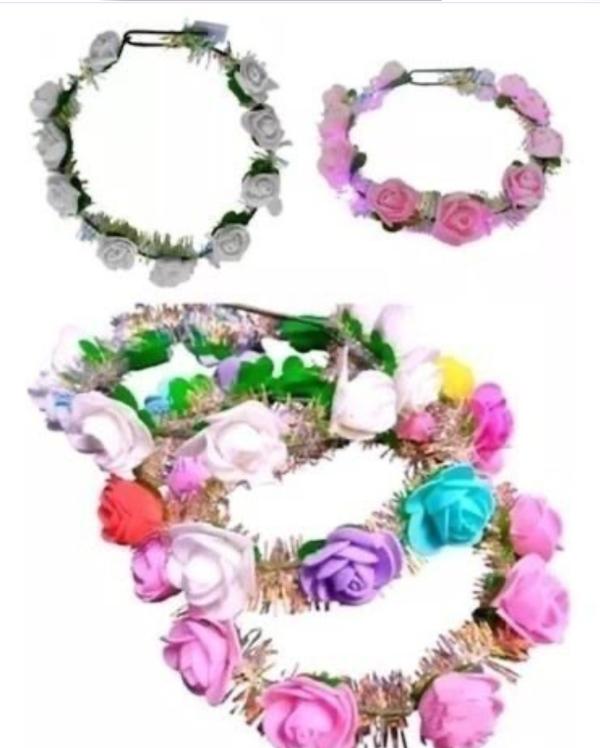 Producto - Corona Flor Led multicolor