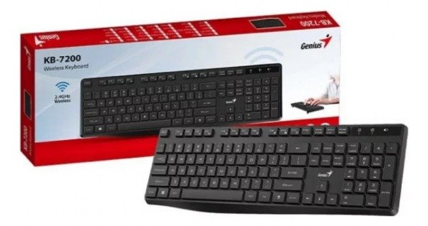 Producto - Teclado Wireless Genius Rs2 Kb-7200 Black