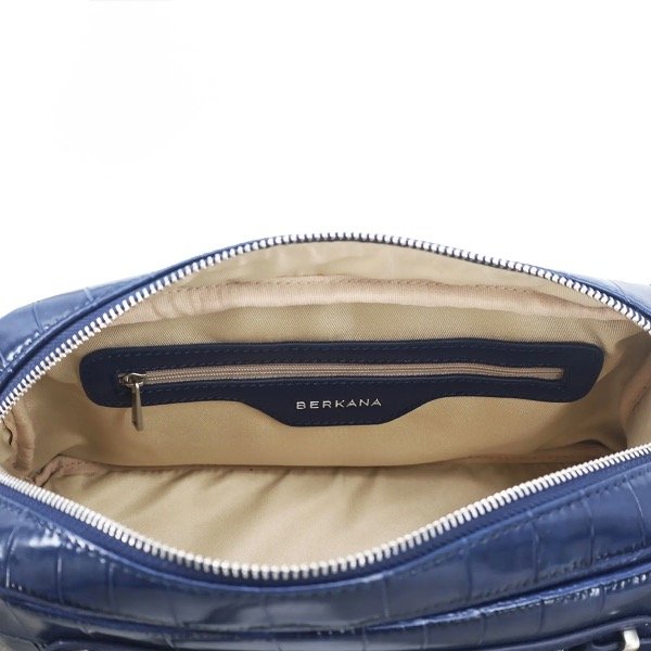 Producto - Cartera eco cuero Crocco azul - 1
