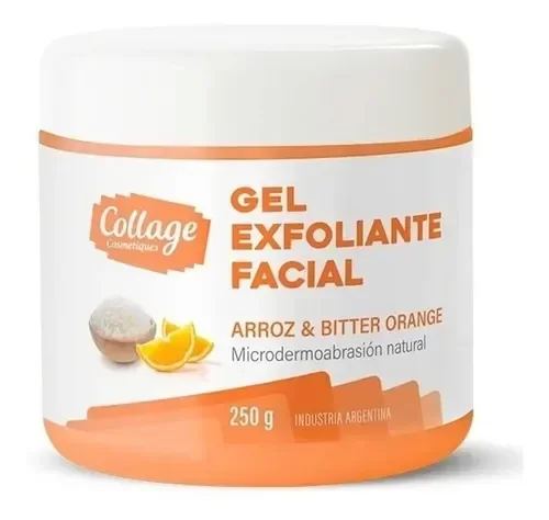 Producto - Gel exfoliante facial c/arroz y bitter orange 250g Collage 12/25