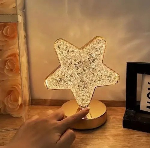 Producto - Lámpara de mesa recargable con USB estrella - 0