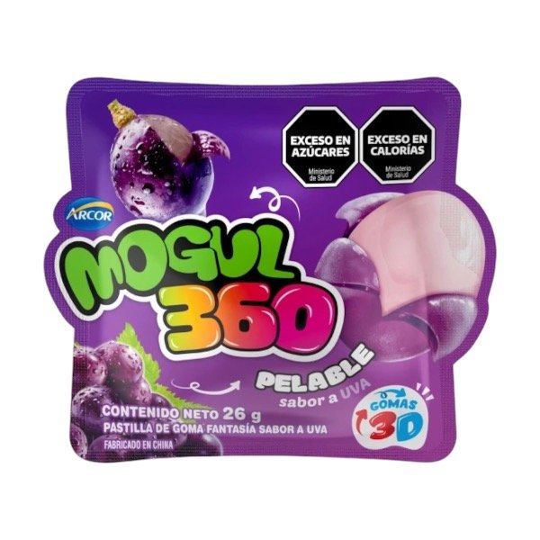 Producto - Gomitas Mogul 360 Pelable Uva 26g