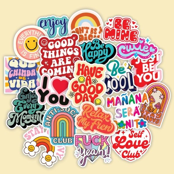 Producto - Stickers Calcos Vinilos Premium Uv Termo Stanley - Frases 2