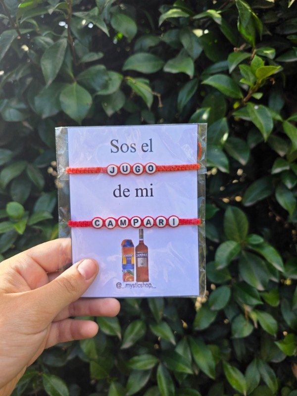 Producto - Pulseras Jugo y Campari