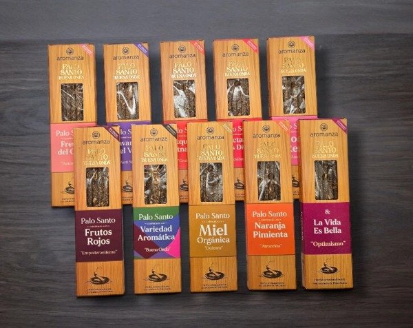 Producto - Sahumerios "Palo santo buena onda" x8 u.