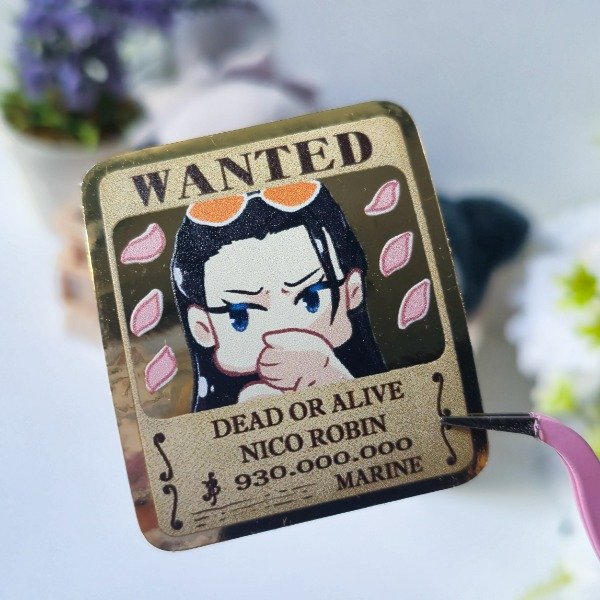 Producto - Sticker Vinilo Dorado - Robin Wanted