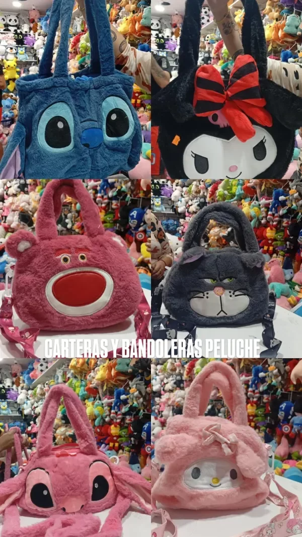 Producto - CARTERAS/MORRALES PELUCHES