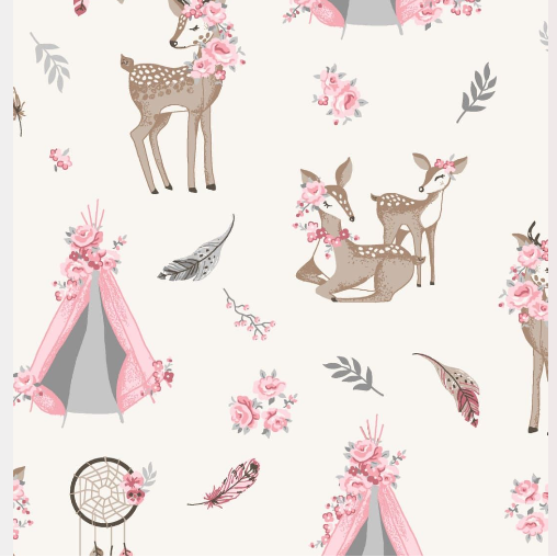 Producto - Campamento bambis Rosa y gris