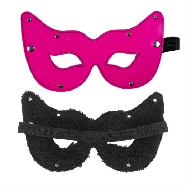 Producto - antifaz de peluche rosa
