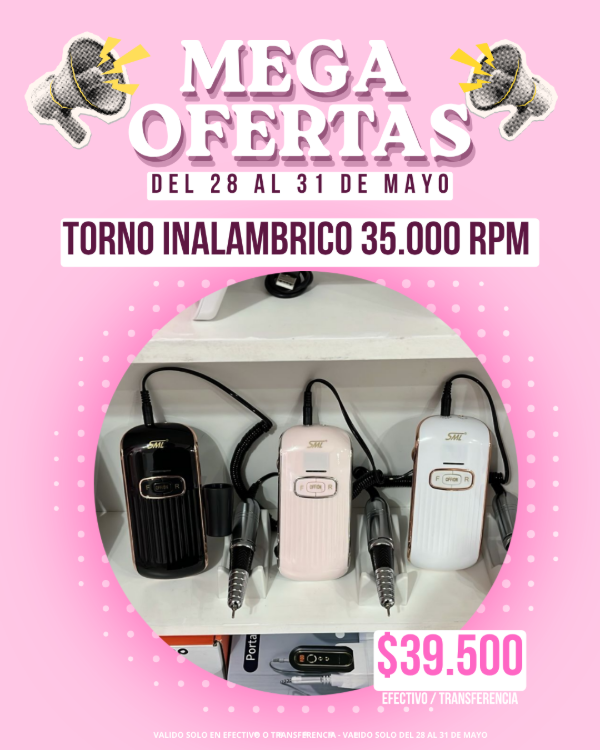 Producto - OFERTA Torno Inalambrico SML 35.000 RPM