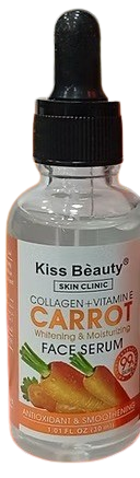 Producto - Sérum facial colágeno, vit E blanqueador de zanahoria KISS BEAUTY