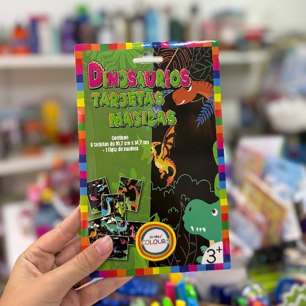 Producto - Papel Mágico DINO x6 Tarjetas 10x15cm + 1 Lápiz 7170