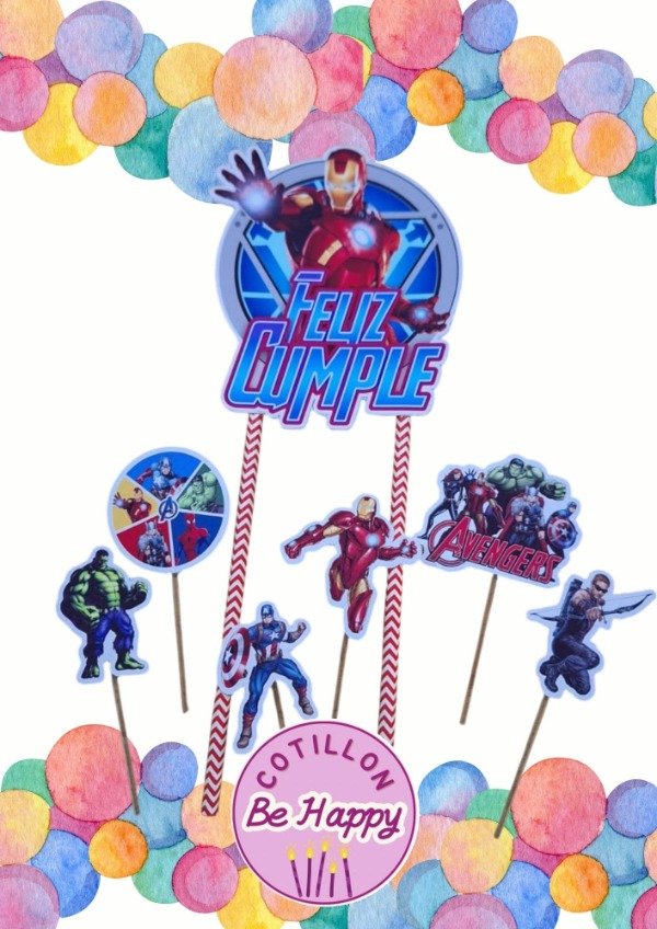 Producto - Decoración para torta Avenger
