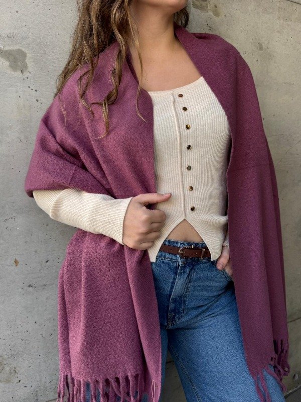 Producto - Bufandón NUBELIS CIRUELA