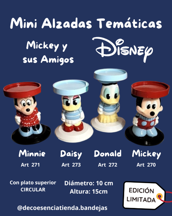 Producto - ART 270 - MINI ALZADAS Temática DISNEY - MICKEY Y SUS AMIGOS