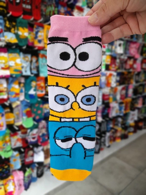 Producto - Media Caña Adulto Bob Eponja 3 Caras