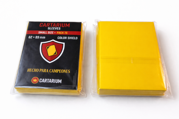 Producto - Sleeves Folios Cartarium Color Amarillo 62x89 75u TCG Small YGO