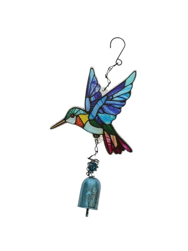 Producto - COLGANTE COLIBRI DE VIDRIO CON CAMPANA (Cod.17-018) - 3