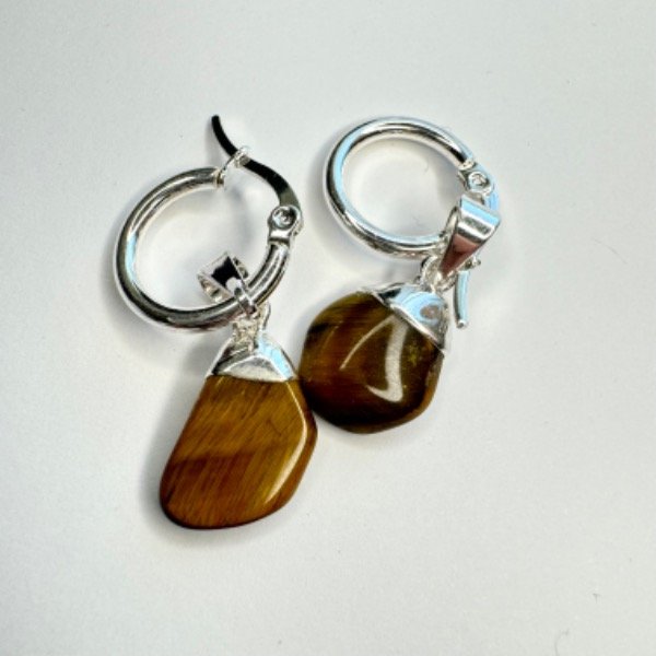 Producto - Aros de  Ojo de tigre