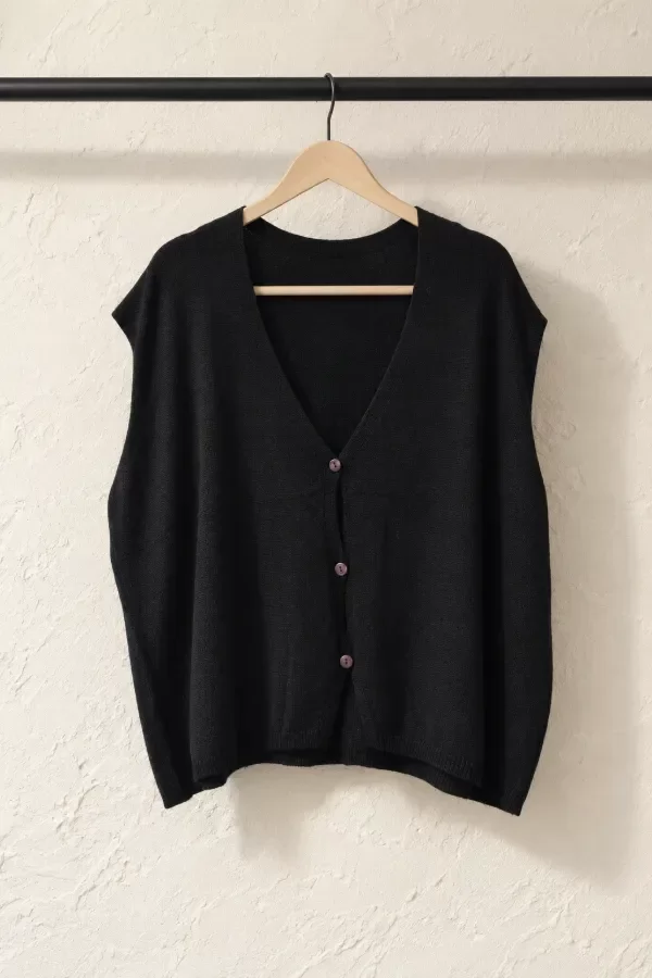 Producto - Chaleco con botón - hilo lycra - 3
