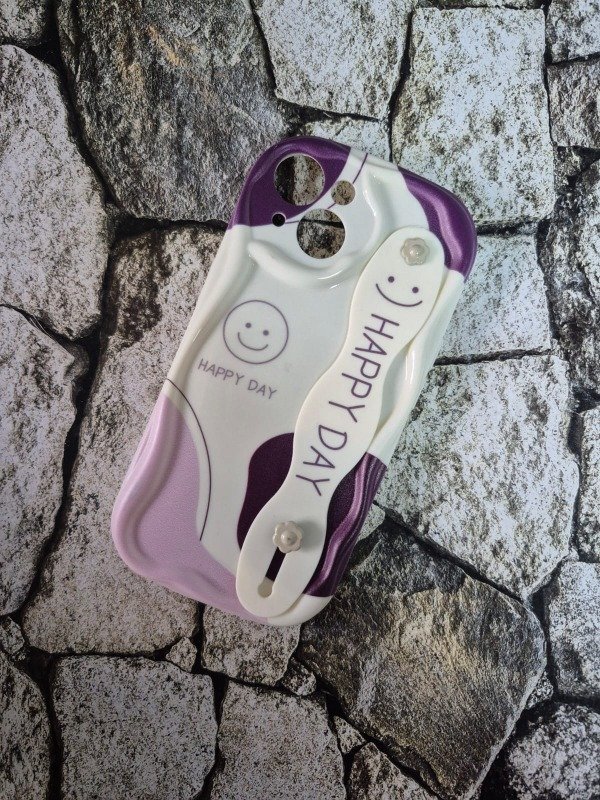 Producto - Funda tpu diseño con strap Iphone 13 happy