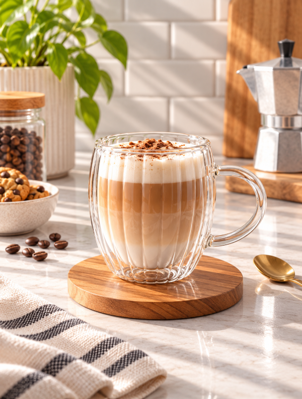 Producto - TAZA ACANALADA DOBLE CAPA 350CC