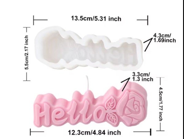 Producto - MOLDE SILICONA VELON HELLO