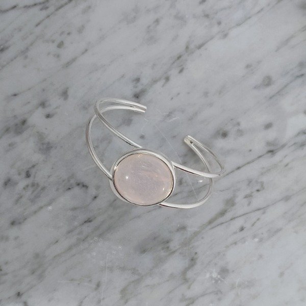 Producto - Pulsera Círculo Cuarzo Rosa